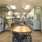 Entrance and folding area.